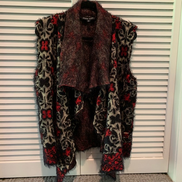 Festive Black Rivet Sweater Vest M - Picture 1 of 3